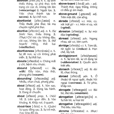 Từ Điển Anh - Việt 340.000 Mục Từ Và Định Nghĩa (Tái Bản 2022) (Bìa Cứng)