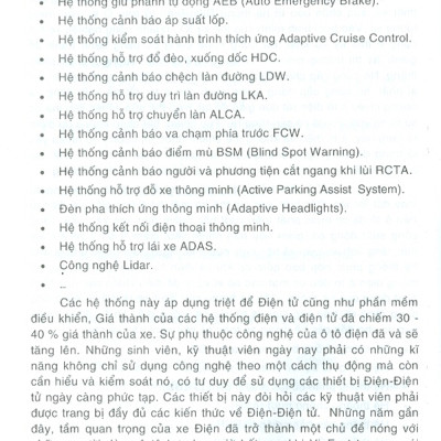 Hệ Thống Điện - Điện Tử Trên Ô Tô Đời Mới (Phần Cơ Bản)