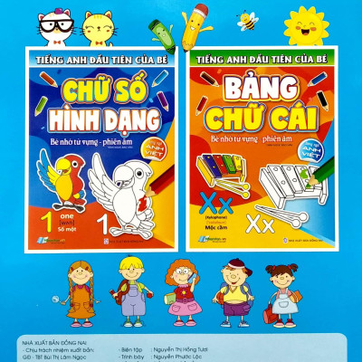 Tiếng Anh Đầu Tiên Của Bé - Chữ Số Hình Dạng (Song Ngữ Anh Việt)