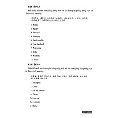 Bài Tập Ngữ Pháp Tiếng Hàn (Trình Độ Căn Bản)