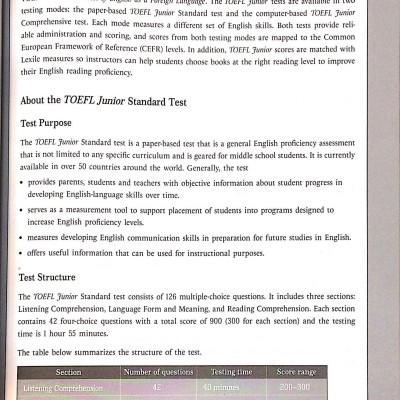 Perfect Toefl Junior  Book 3(Kèm CD)