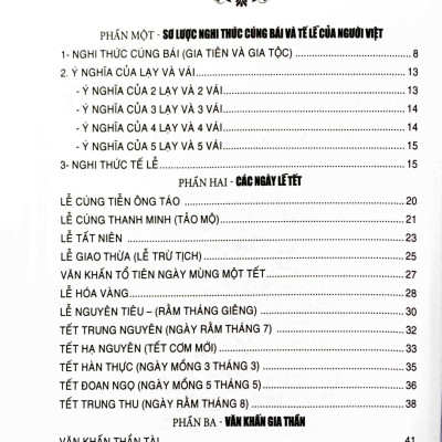 Phong Tục Nghi Thức Cúng Tế Và Các Bài Văn Khấn (Tái Bản 2023)