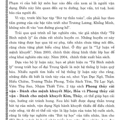 Phong Thủy Cải Vận - Dành Cho Mệnh Khuyết Kim, Thủy (Quyển Xuân, Hạ) - QB