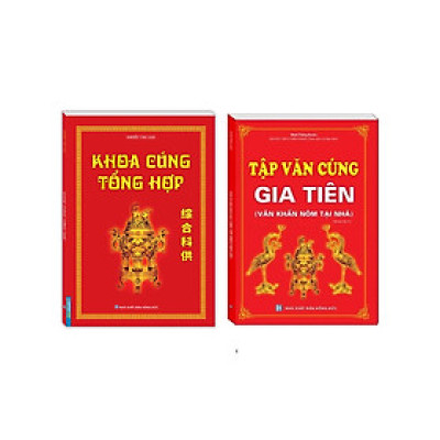 Combo Tập Văn Cúng Gia Tiên + Khoa Cúng Tổng Hợp (Bộ 2 Cuốn) - MT