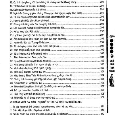 Tinh Tượng Học Cổ Đại: Quả Lão Tinh Tông - Quyển Thượng (Tinh mệnh Học Đại Toàn Cát Hung Cách Cục Tinh Mệnh)