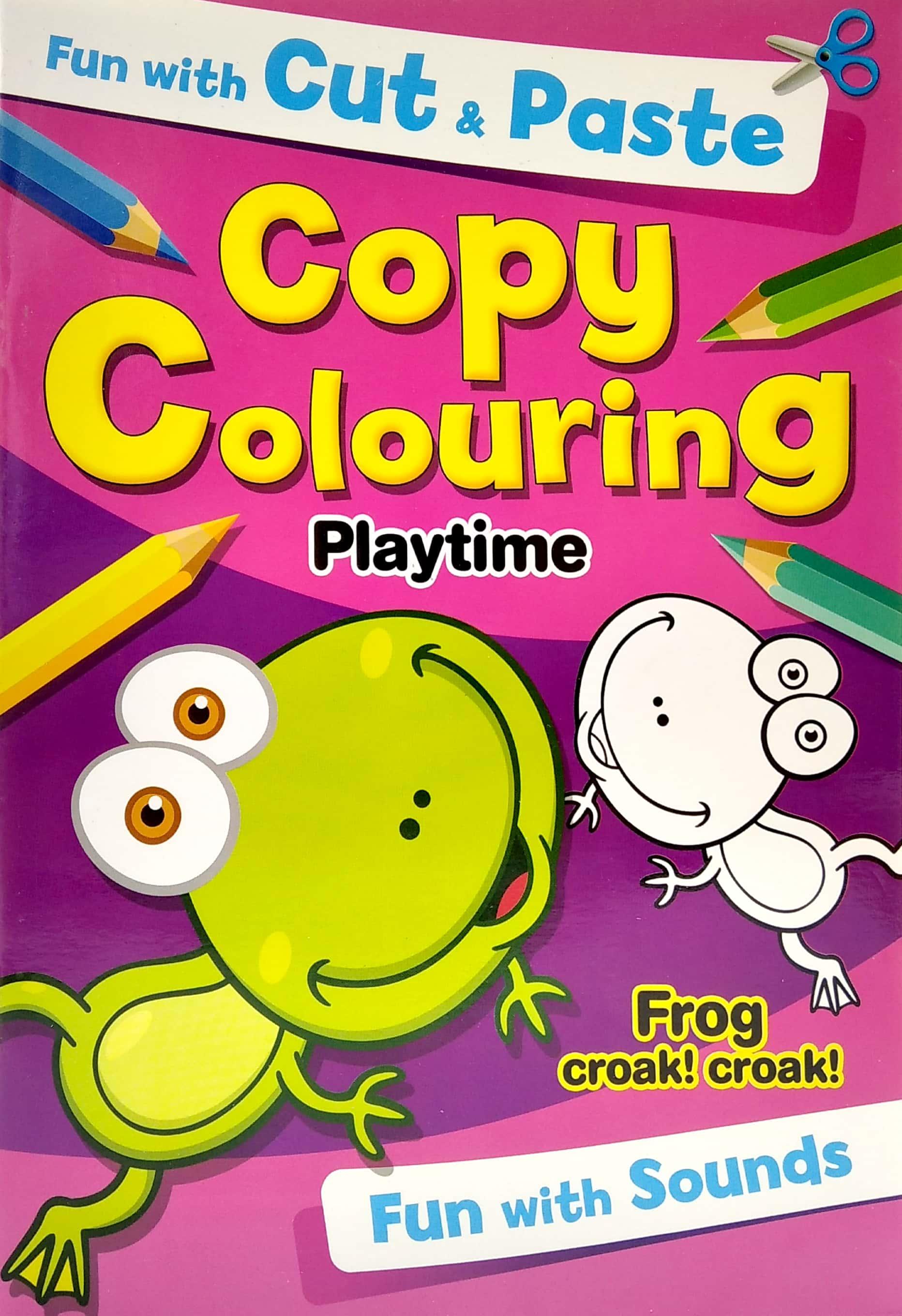 Fun With Cut & Paste Copy Colouring: Playtime