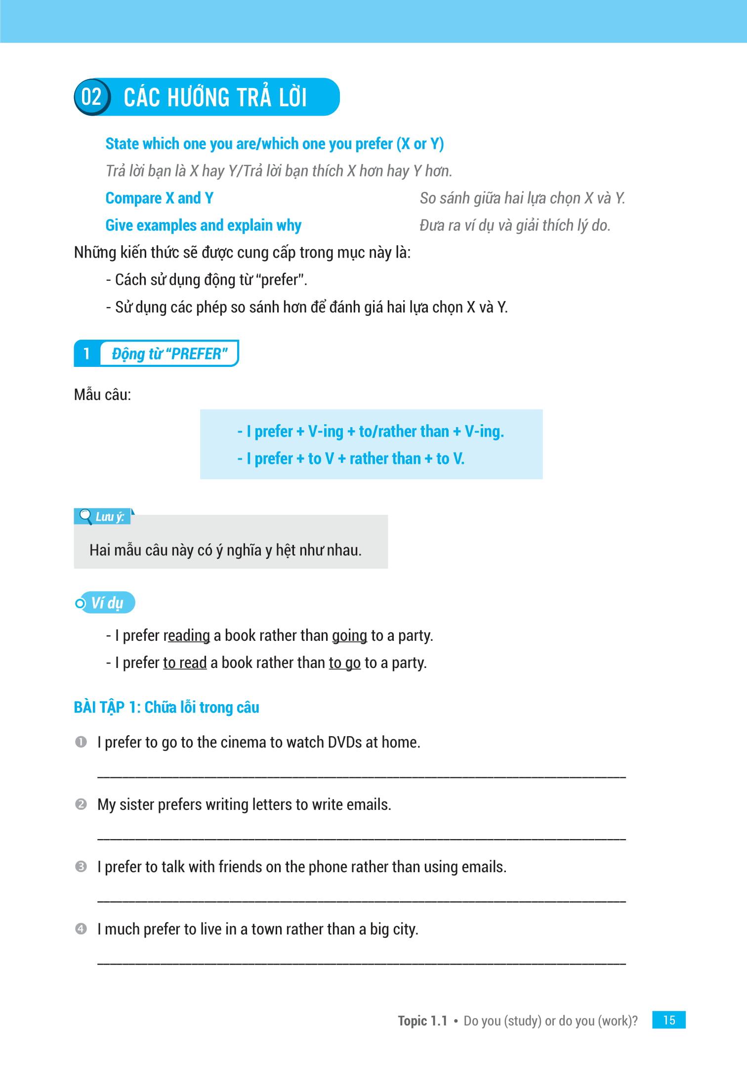 IELTS Key Speaking - Công Thức Học Nhanh IELTS - Speaking Part 1, 2, 3