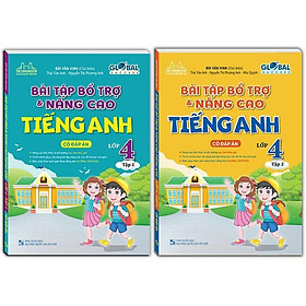 Sách - Global Success - Bài Tập Bổ Trợ Và Nâng Cao Tiếng Anh Lớp 4  - Có Đáp Án - Combo 2 Tập - Minh Thắng