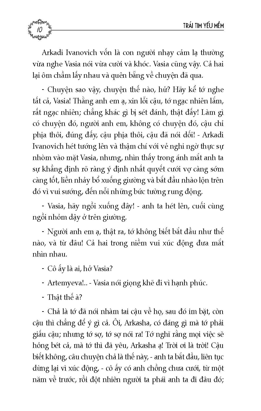 Trái Tim Yếu Mềm - (Tuyển tập truyện vừa Nga đương đại) Tác giả F.M Dostoievski; Trần Vĩnh Phúc dịch