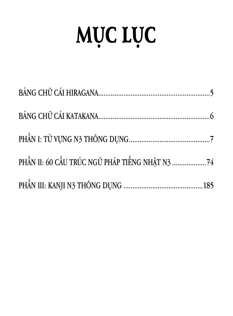 Từ Vựng Tiếng Nhật N3 Thông Dụng