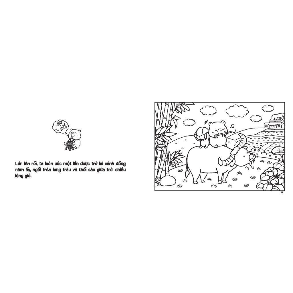 Sách Tô Màu - Capybara & Hành Trình Về Tuổi Thơ - Minh Thắng