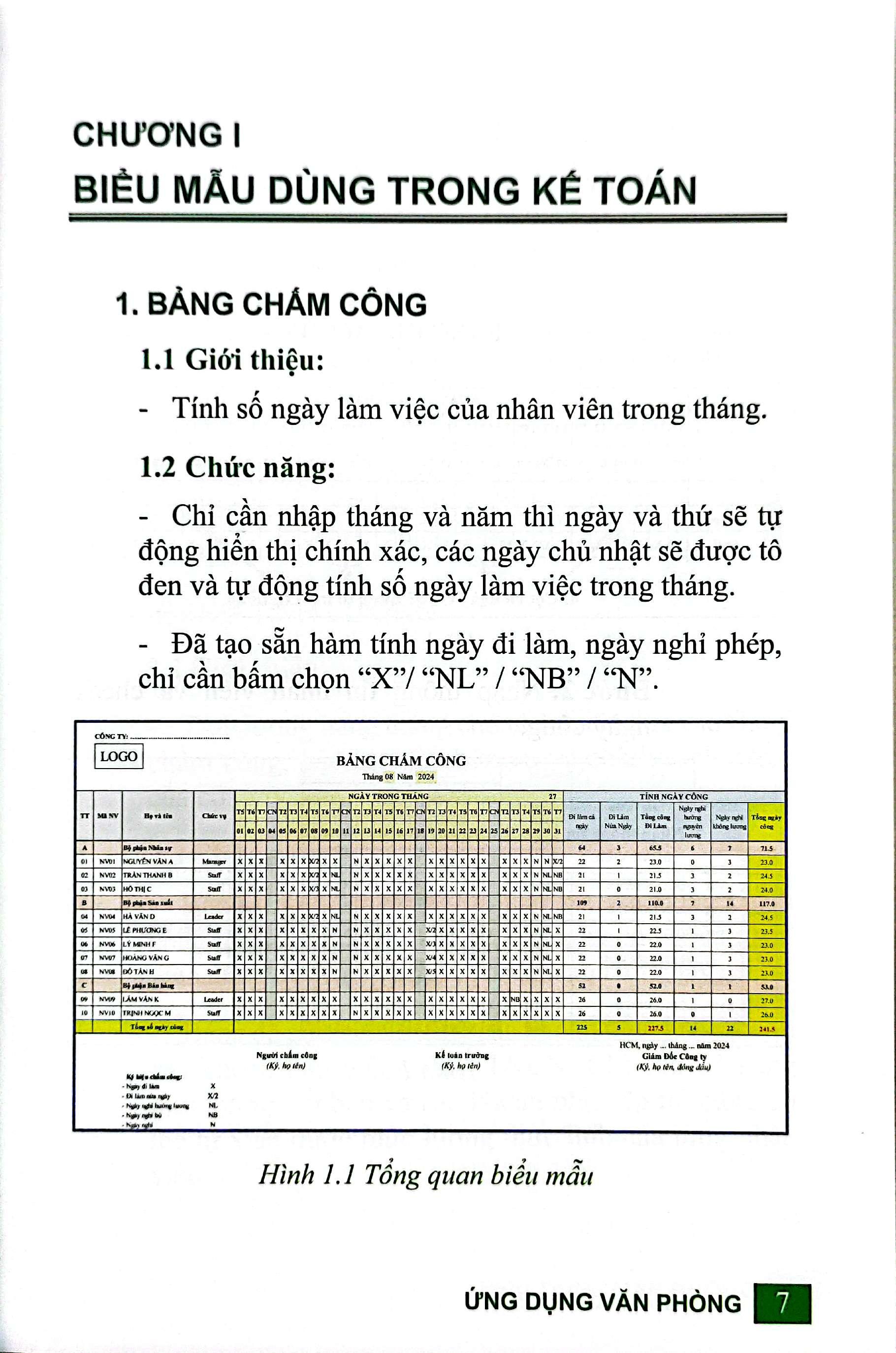 Sách - 68 Biểu Mẫu Excel Ứng Dụng Văn Phòng