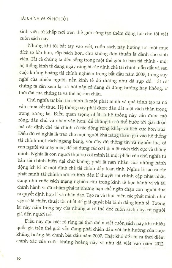 Tài chính và xã hội tốt