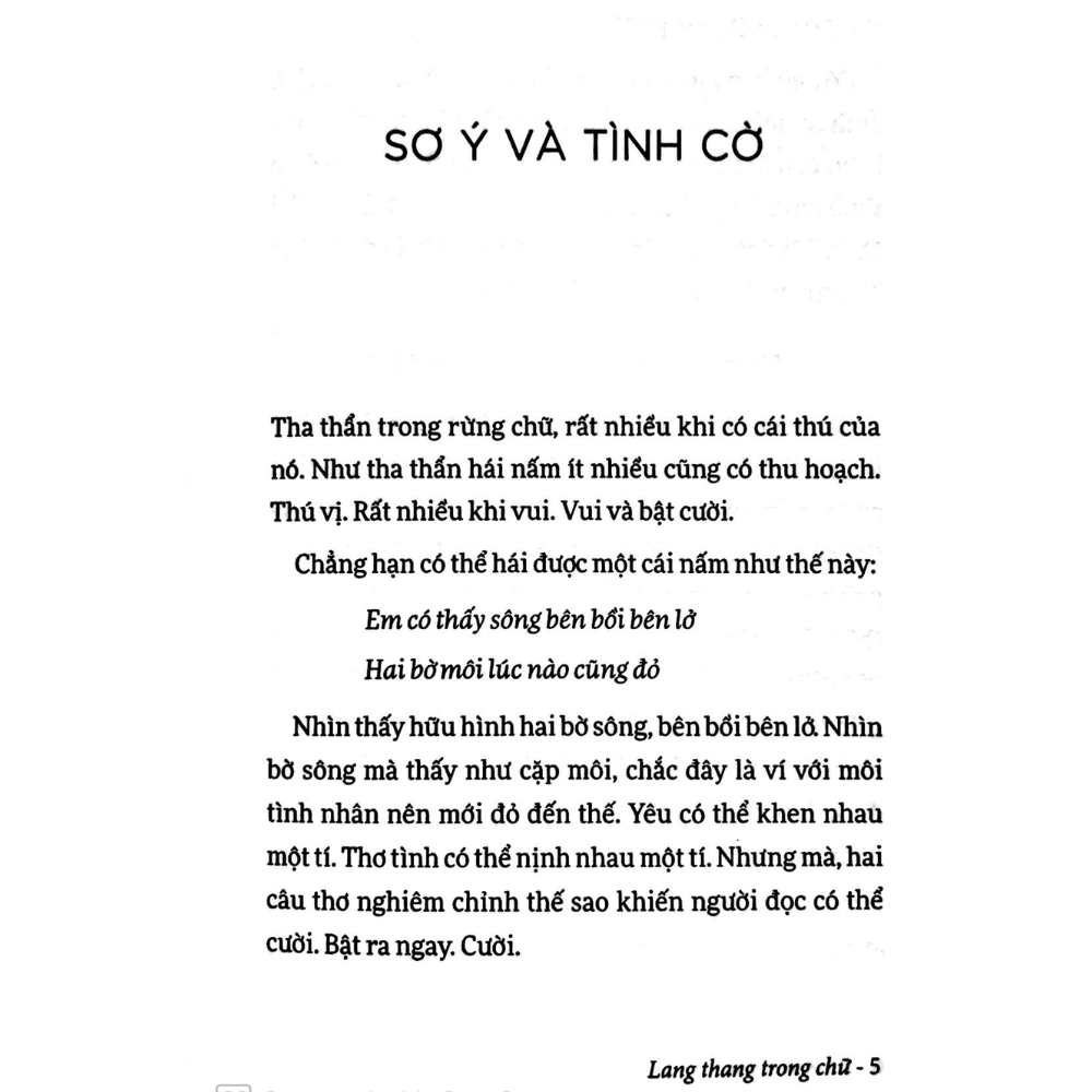 Lang Thang Trong Chữ ( Tái Bản )