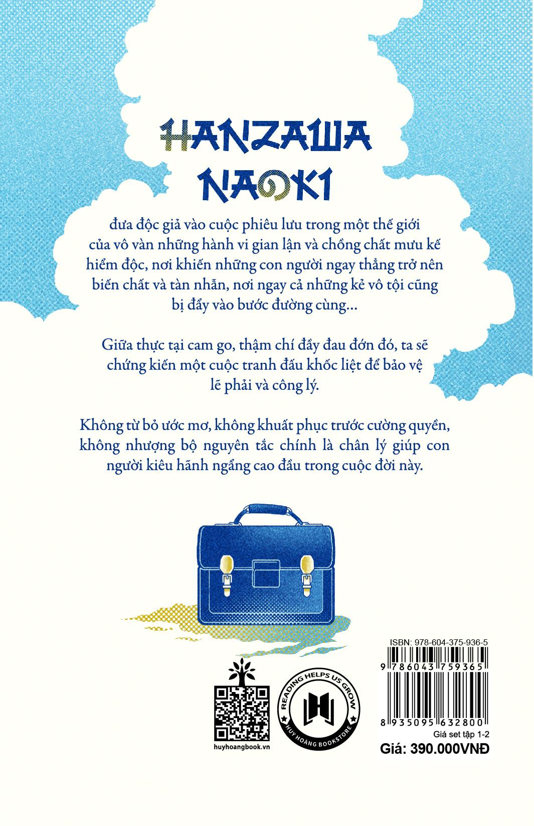 Bộ Sách Hanzawa Naoki (Tập 1 + Tập 2)