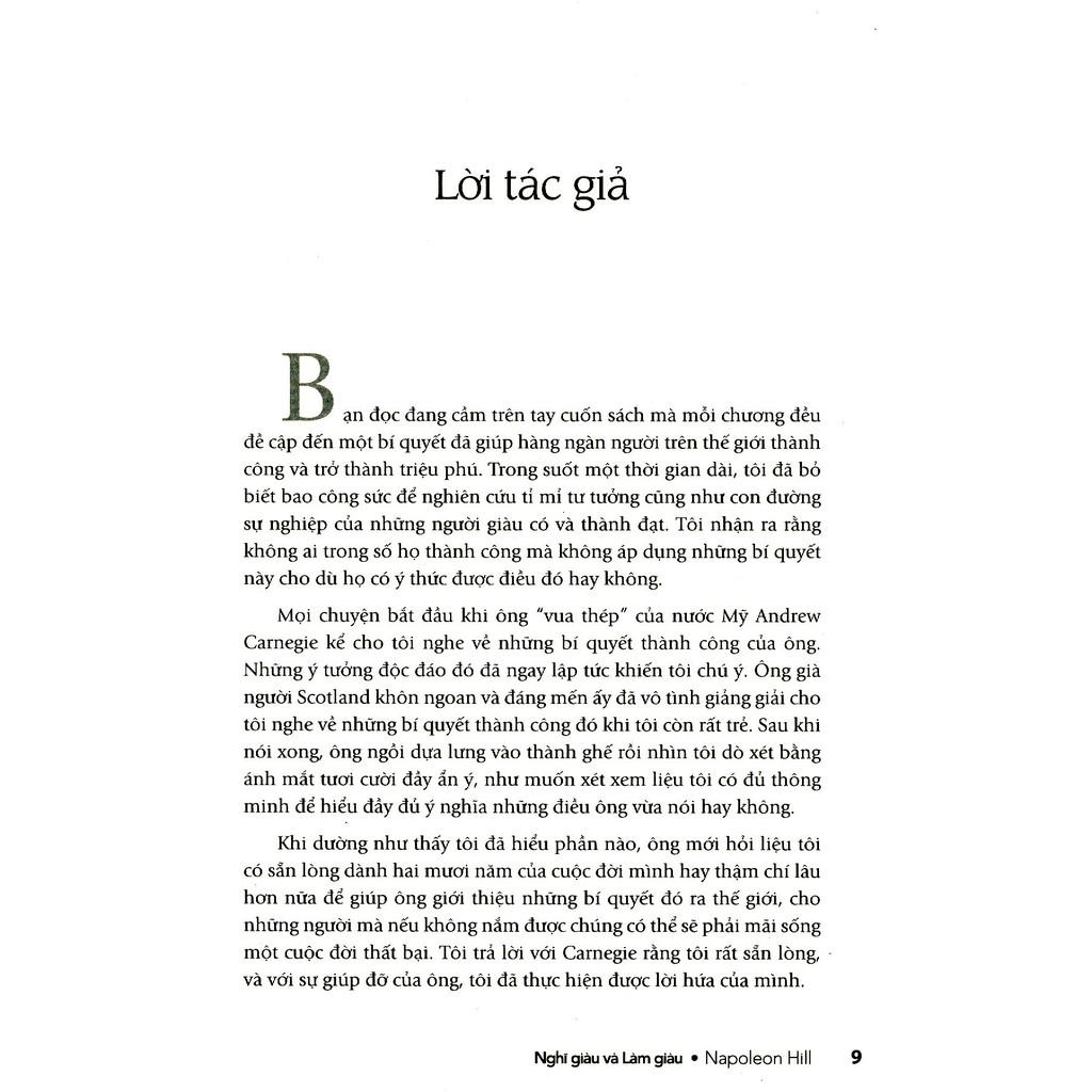 Nghĩ Giàu & Làm Giàu (Khổ Nhỏ) - Bản Quyền