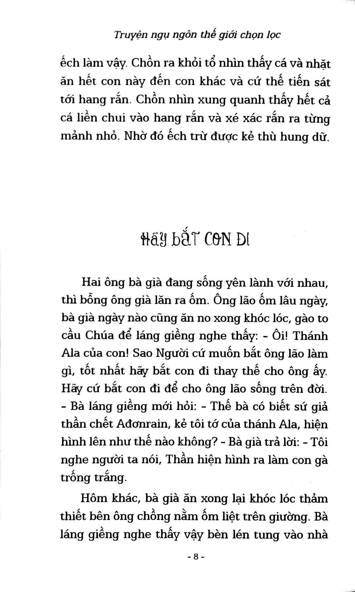Truyện Ngụ Ngôn Thế Giới Chọn Lọc - Chiếc Ghế Xấu Hổ