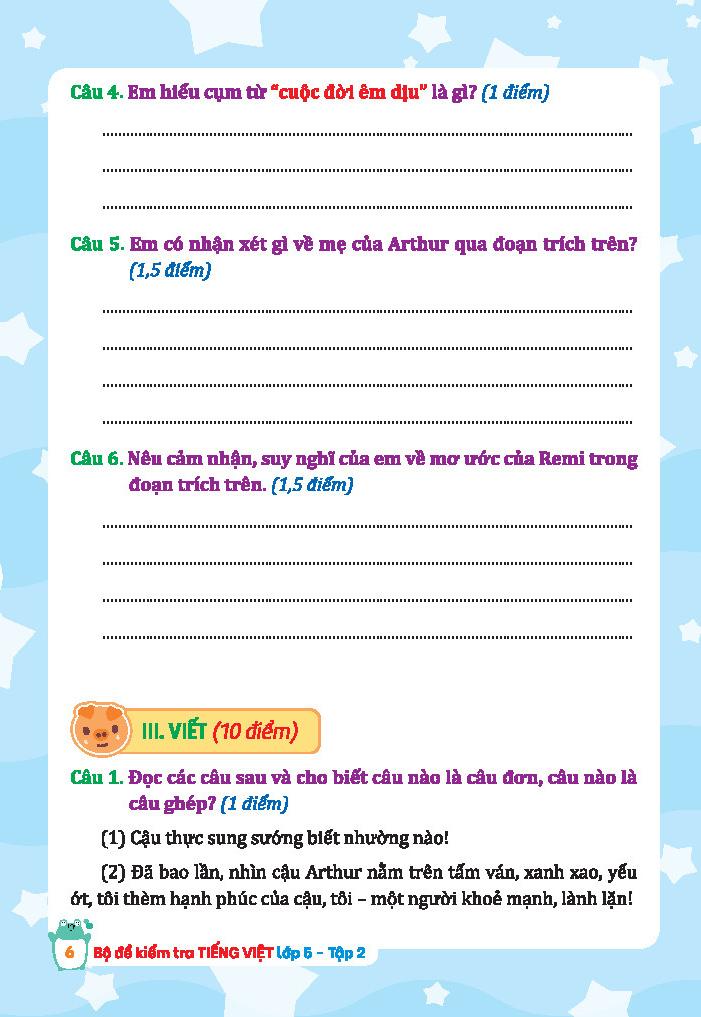 Sách - Bộ Đề Kiểm Tra Tiếng Việt Lớp 5 - Tập 2 (Kết Nối)