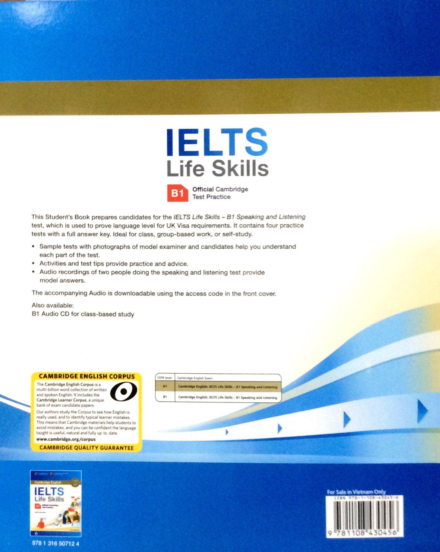 IELTS Life Skills Official Cambridge Test Practice B1 Student