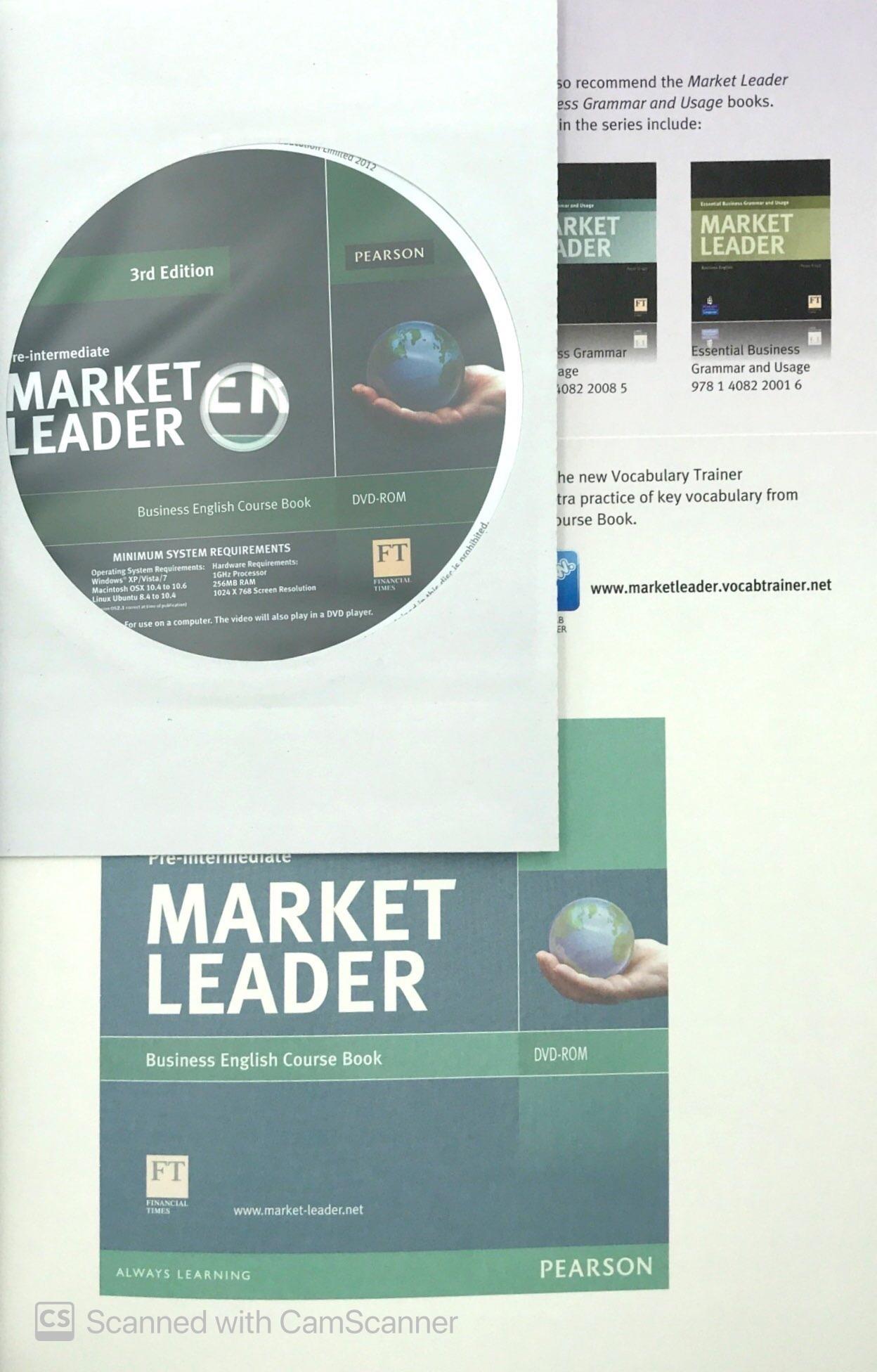 Market Leader ( 3 Ed.) Pre-Inter: Course Book With DVD-ROM - Paperback