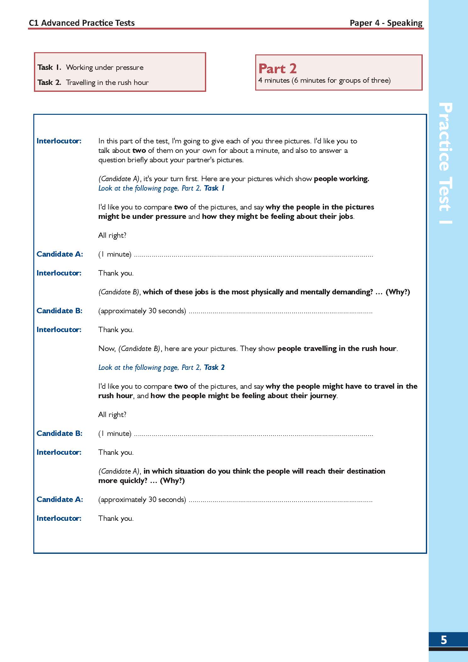 C1 Advanced 1 with 4 Practice Tests - Latest Format