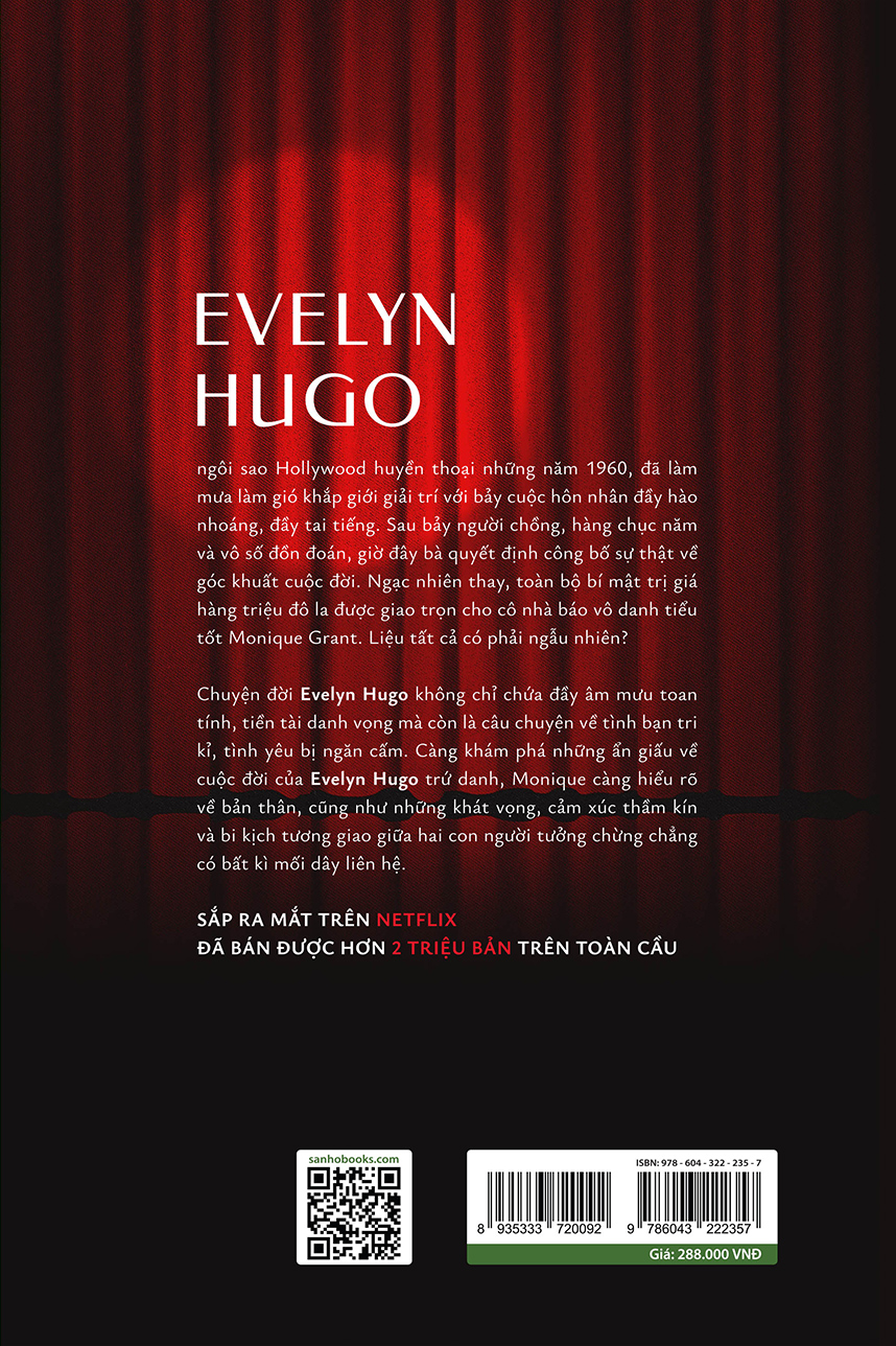 Sách BẢY NGƯỜI CHỒNG CỦA EVELYN HUGO - Taylor Jenkins Reid - San Hô Book