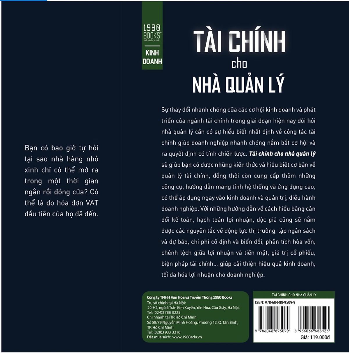 Tài Chính Cho Nhà Quản Lý - Bí Quyết Tăng Trưởng Thần Tốc Cho Doanh Nghiệp - Bản Quyền