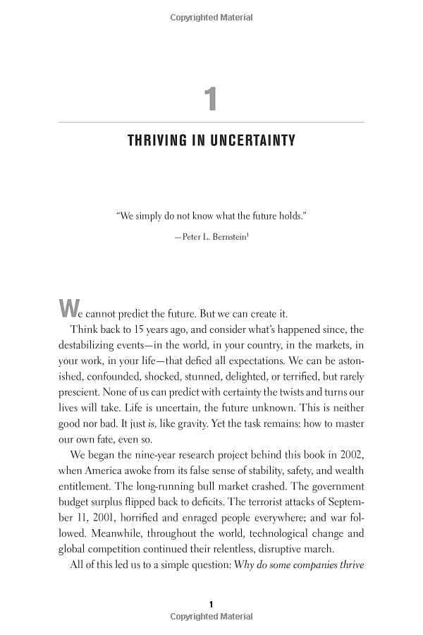 Great by Choice: Uncertainty, Chaos, and Luck-Why Some Thrive Despite Them All