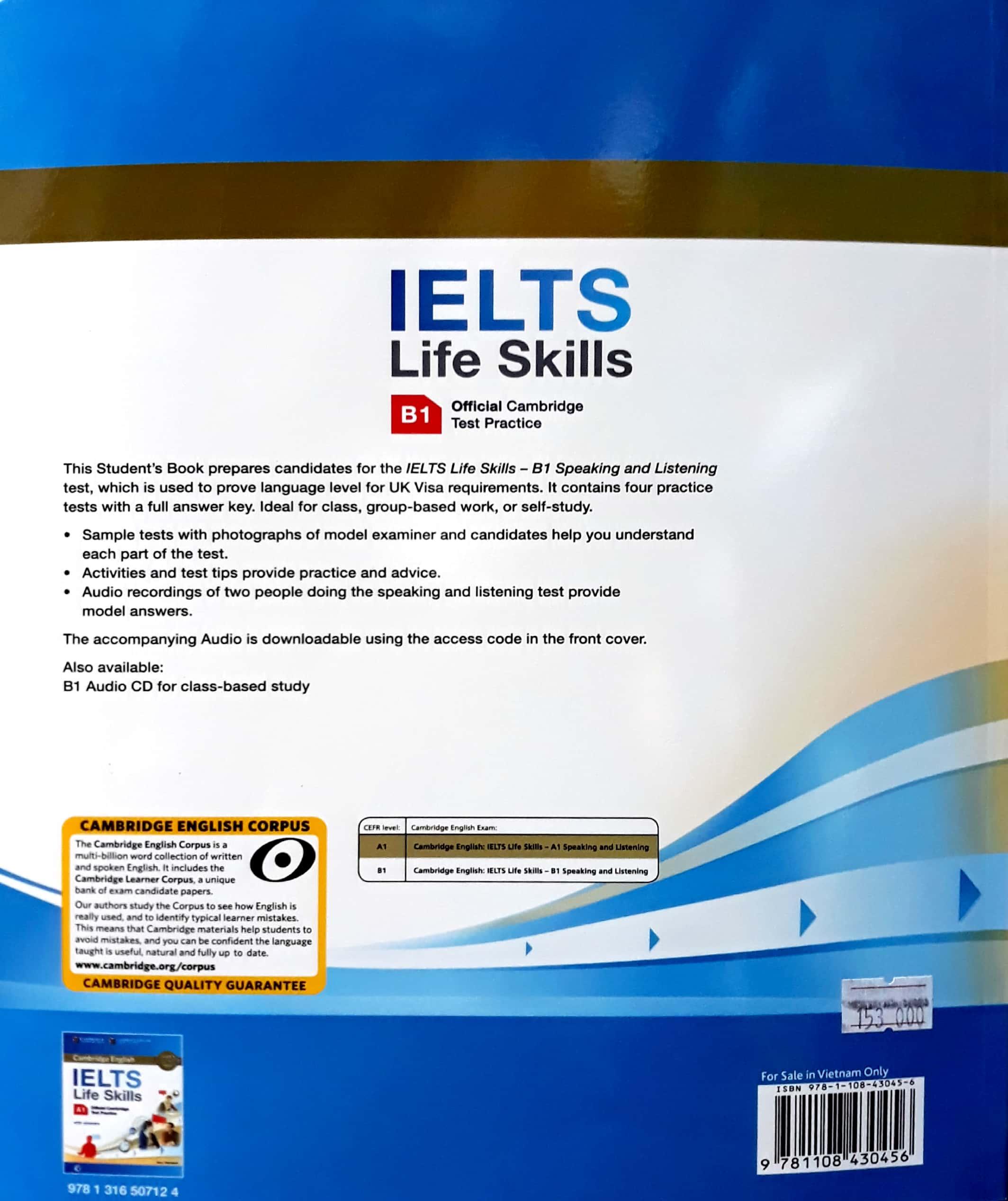 IELTS Life Skills Official Cambridge Test Practice B1 Student