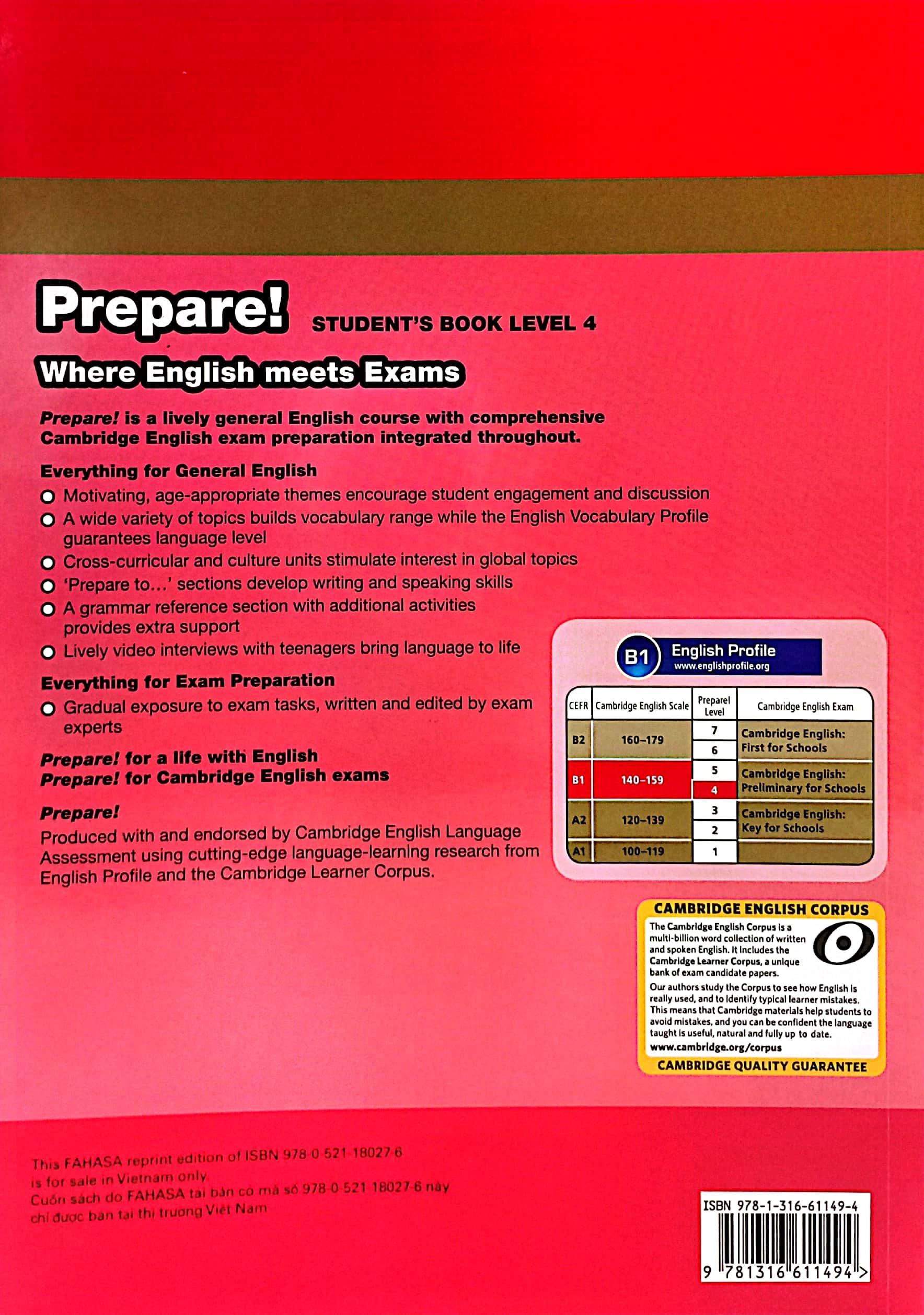 Cambridge English Prepare! Level 4 Student