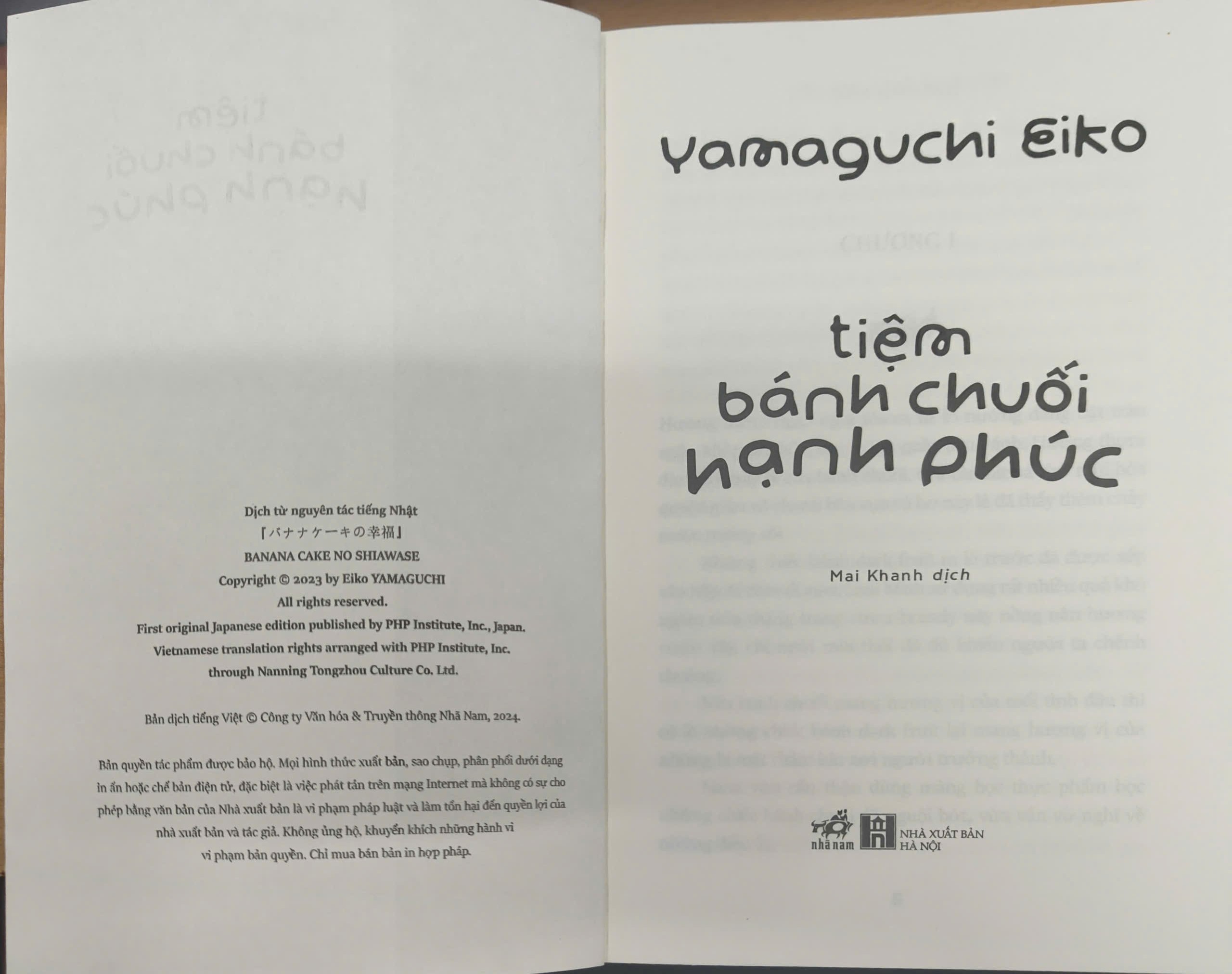 Sách - Tiệm bánh chuối hạnh phúc (Yamaguchi Eiko) (Nhã Nam Official)