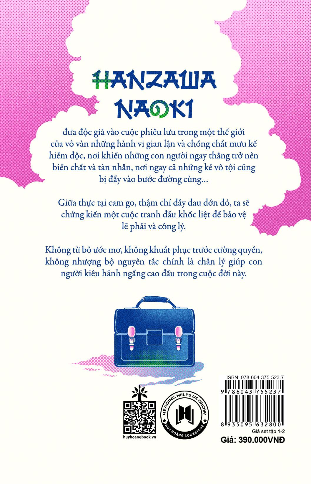 Bộ Sách Hanzawa Naoki (Tập 1 + Tập 2)