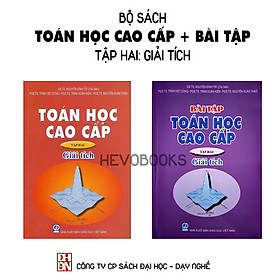 Combo Sách Toán học cao cấp tập 2 + Bài tập: Giải tích 