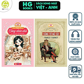 Combo 2 cuốn kinh điển Song ngữ Việt-Anh Công Chúa Nhỏ & Công Tử Mồ Côi kèm file nghe & note từ vựng