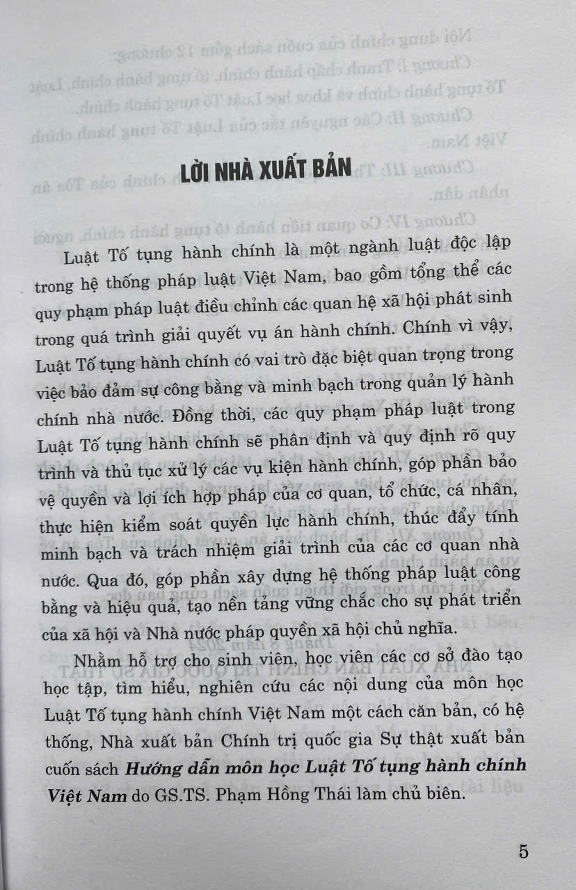 Hướng Dẫn Môn Học Luật Tố Tụng Hành Chính Việt Nam