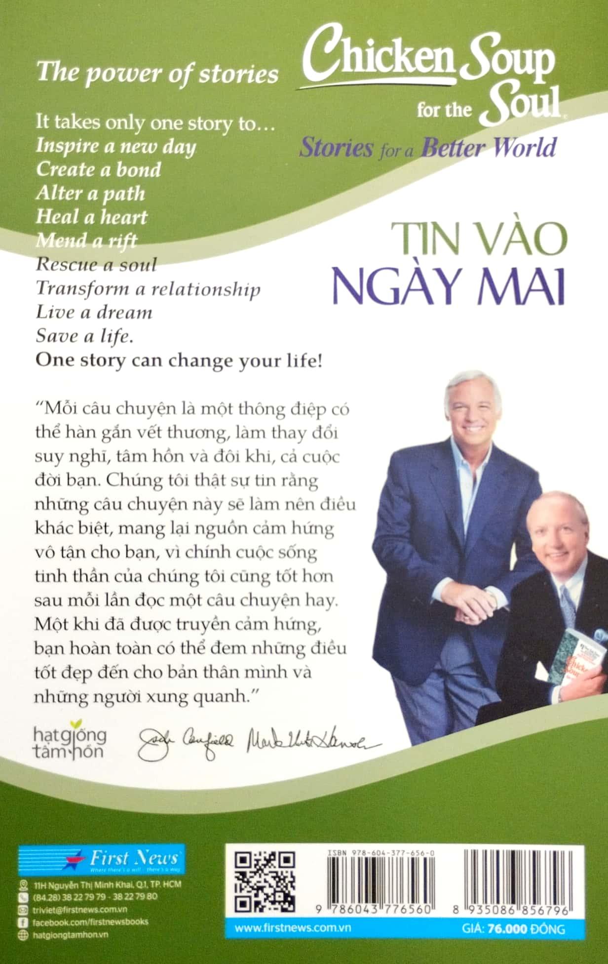 Chicken Soup For The Soul Stories For A Better World 19 - Tin Vào Ngày Mai (Tái Bản 2023)