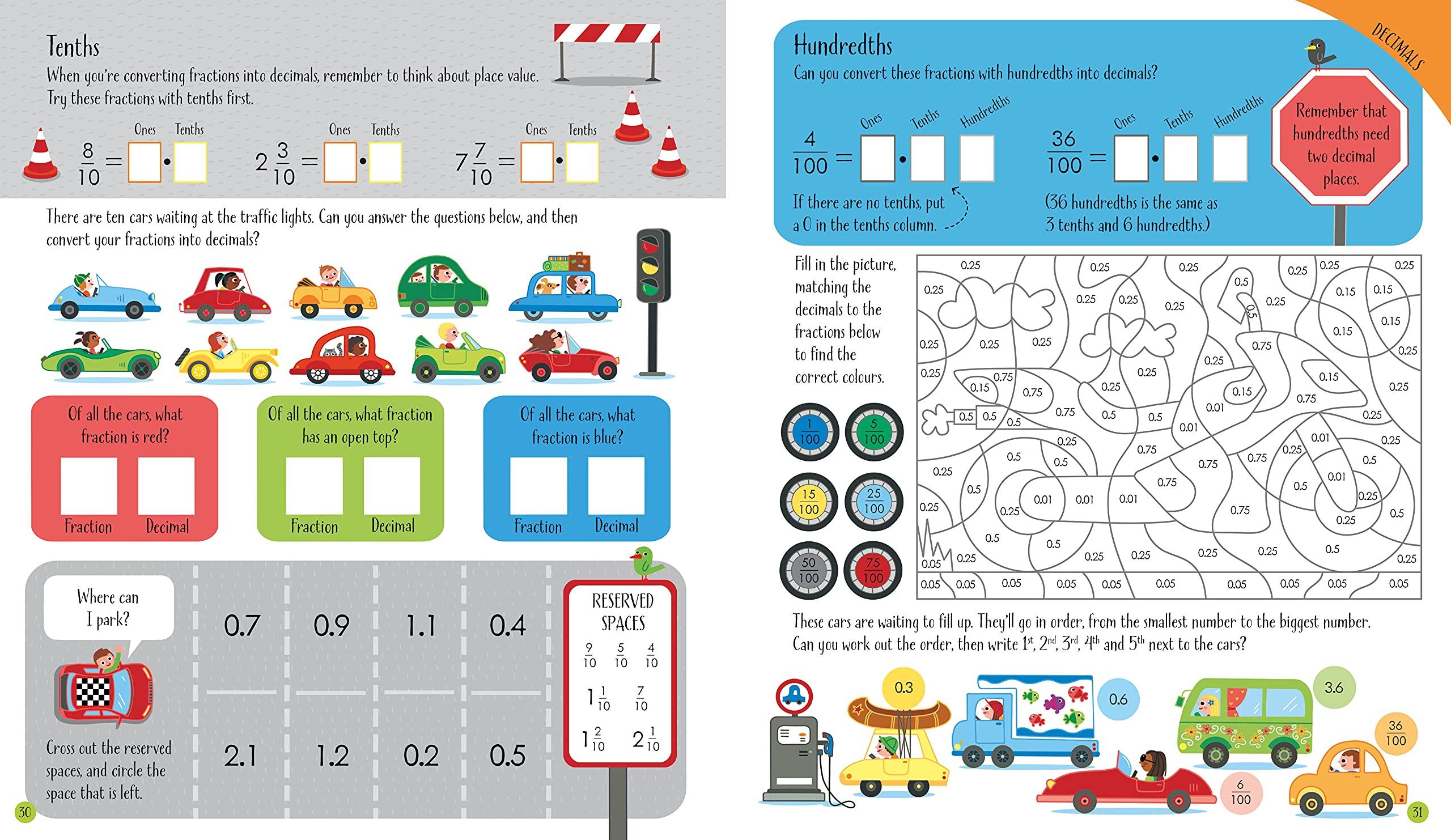 Fractions And Decimals Activity Book