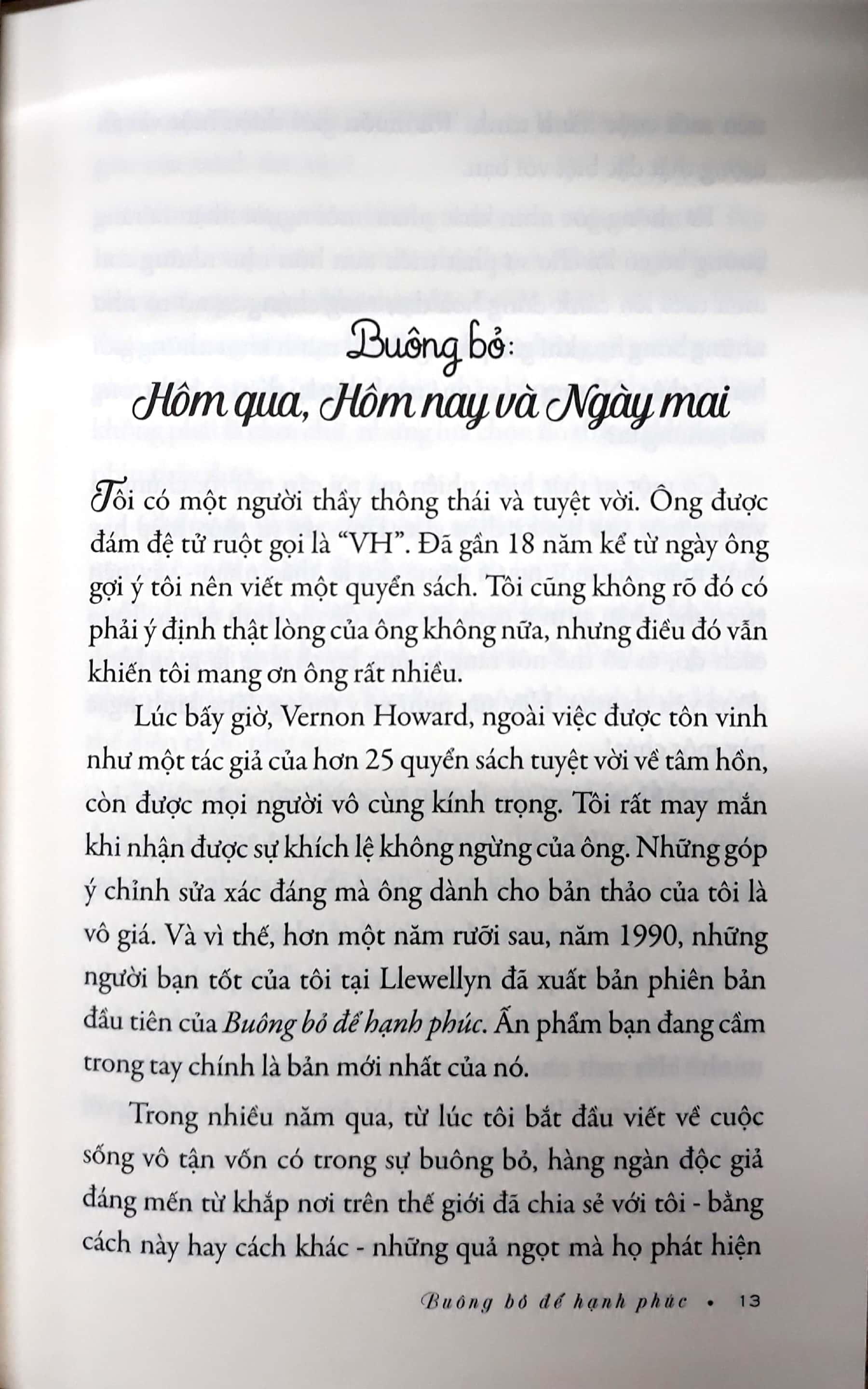 Buông Bỏ Để Hạnh Phúc
