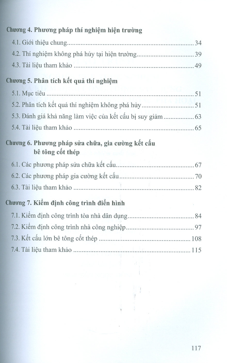 Giáo Trình Nghiên Cứu Thực Nghiệm Và Kiểm Định Công Trình Xây Dựng Phương Pháp Thí Nghiệm Không Phá Hoại Kết Cấu Bê Tông Cốt Thép - PGS. TS. Nguyễn Hoàng Giang chủ biên, PGS. TS. Nguyễn Ngọc Tân