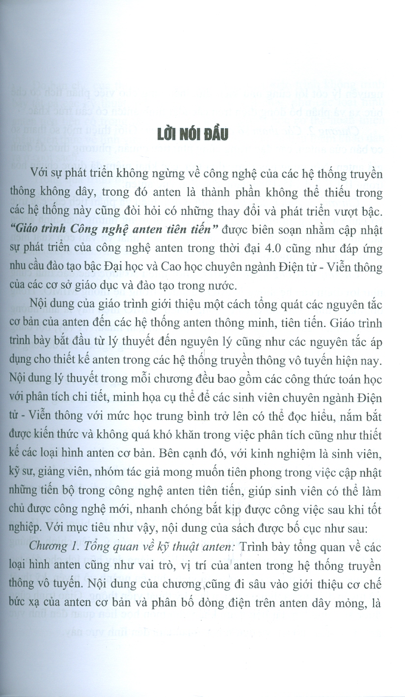 Giáo trình Công nghệ Anten tiên tiến