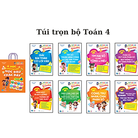 Túi Trọn Bộ Toán Học Chuyên Sâu Học Đâu Chắc Đấy Lớp 4 - Cả năm ( 8 Cuốn ) - Bản Quyền