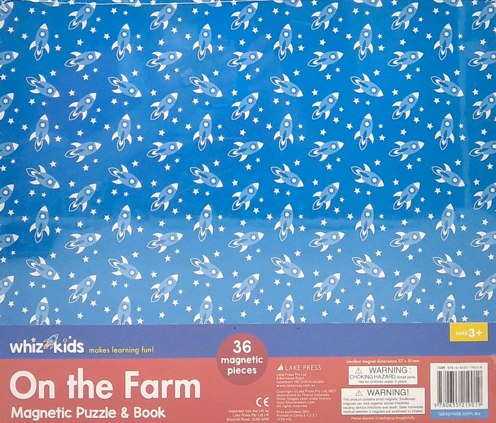 Whiz Kids Magnetic Puzzle And Book - On The Farm