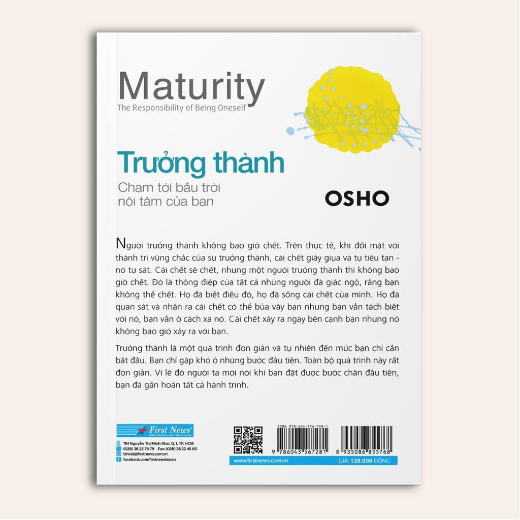 OSHO Trưởng Thành Chạm Tới Bầu Trời Nội Tâm Của Bạn - Bản Quyền