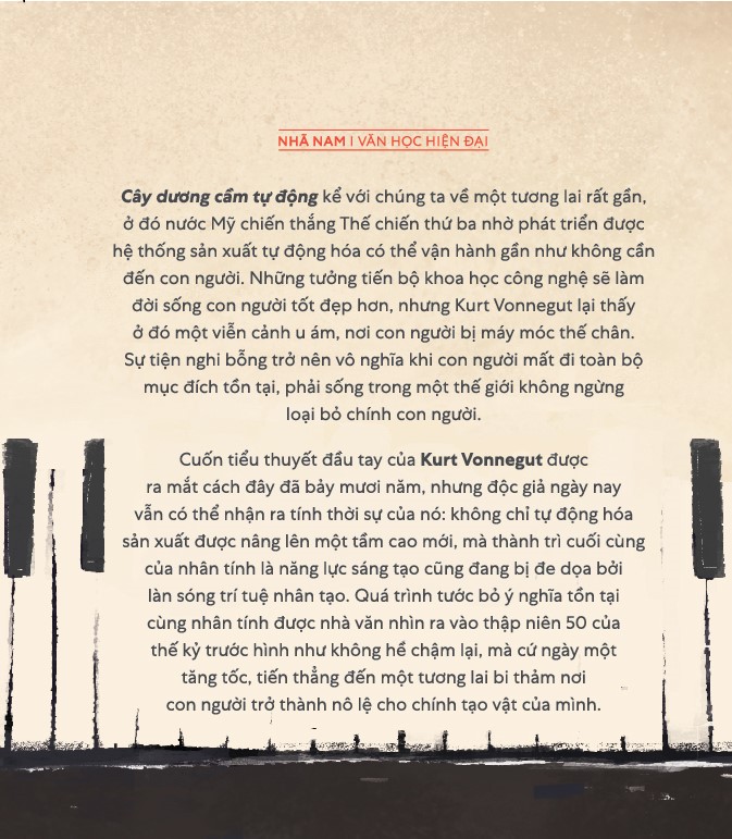 Sách - Cây dương cầm tự động (Kurt Vonnegut) (Nhã Nam Oficial)