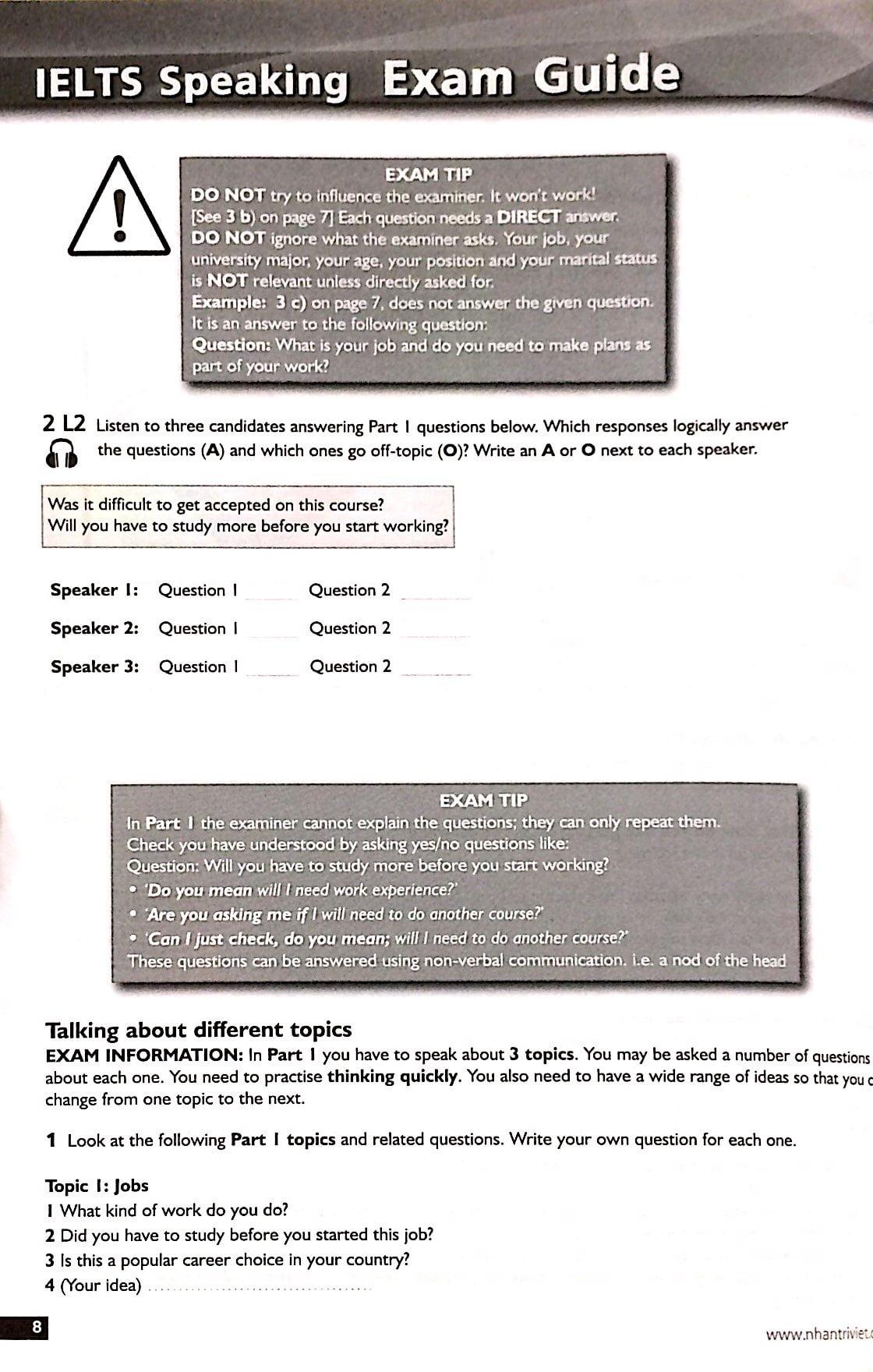 Suceed In IELTS Speaking & Vocabulary (Kèm CD)