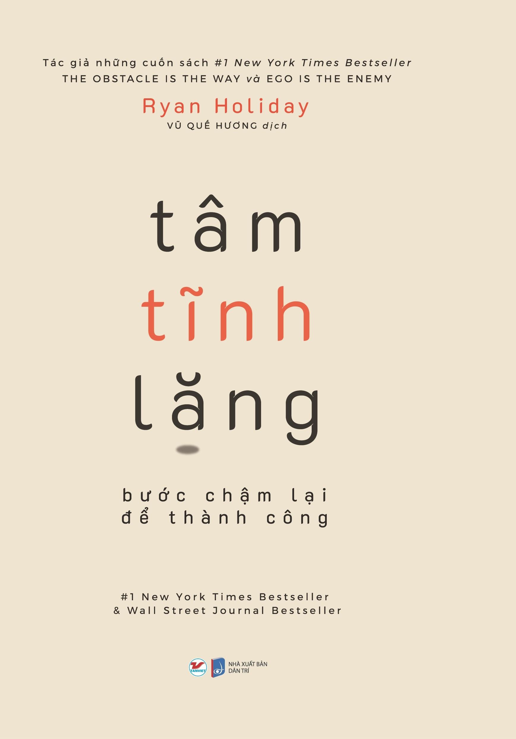 Tâm Tĩnh Lặng Bước Chậm Lại Để Thành Công