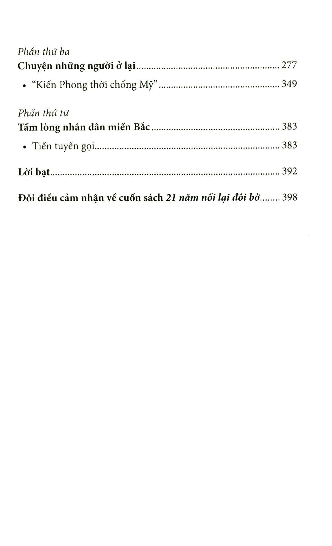 21 Năm Nối Lại Đôi Bờ