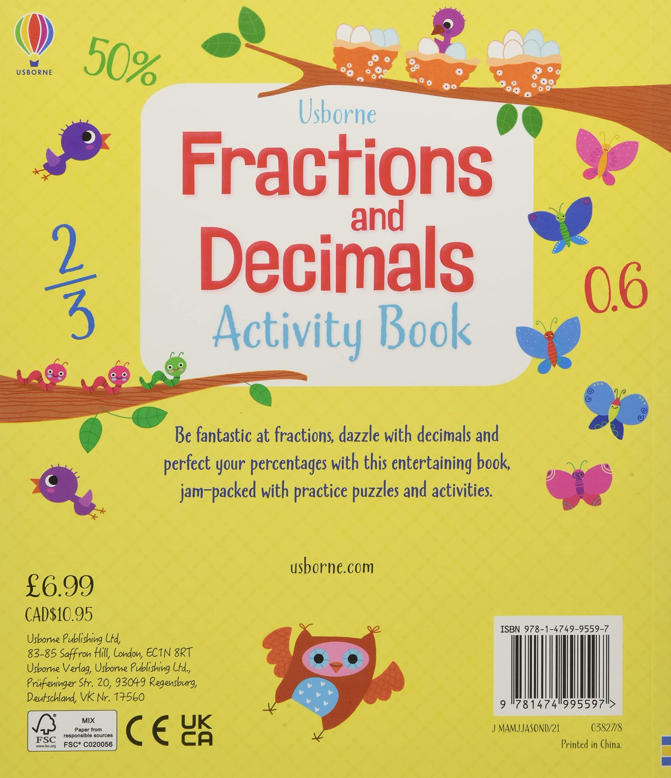 Fractions And Decimals Activity Book