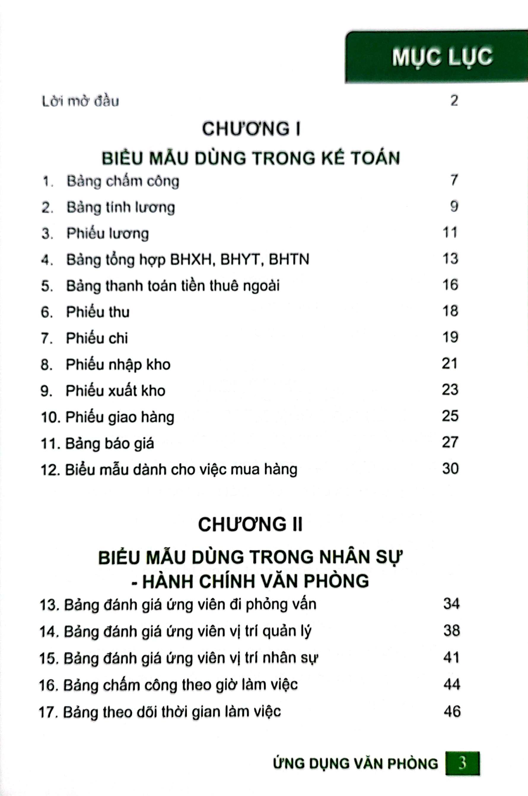 Sách - 68 Biểu Mẫu Excel Ứng Dụng Văn Phòng