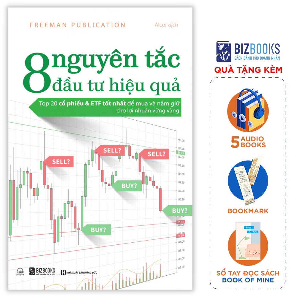 Sách - 8 Nguyên Tắc Đầu Tư Hiệu Quả: Top 20 cổ phiếu & ETF tốt nhất để mua và nắm giữ cho lợi nhuận vững vàng